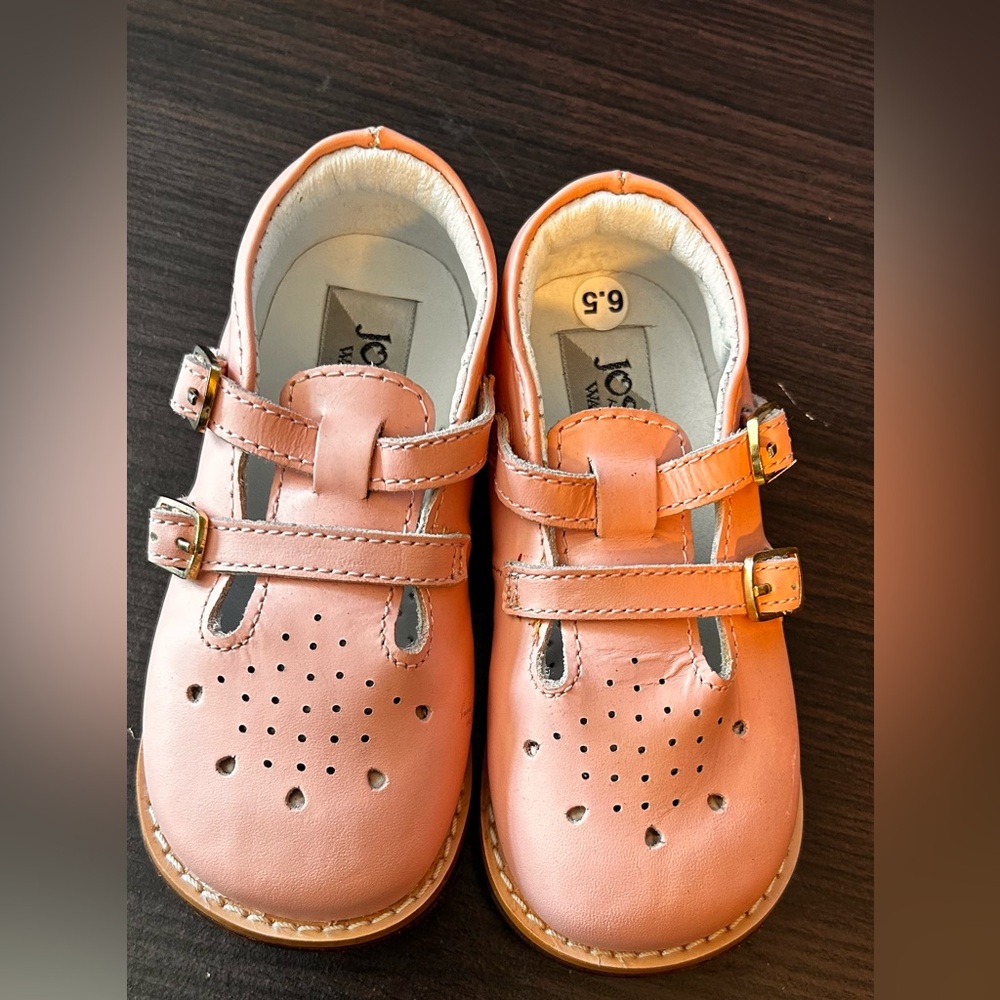 Josmo Pink Leather Dress Shoes for Kids